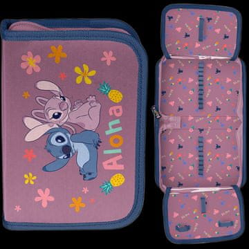 shumee Šolska peresnica Stitch Angel z enim predalom za deklice, prazna
