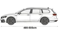 shumee Avtomobilska prevleka za Kombi L2 480-505 cm Avtomobilska ponjava klasična črna
