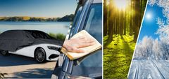 shumee Avtomobilska prevleka za Kombi L2 480-505 cm Avtomobilska ponjava klasična črna