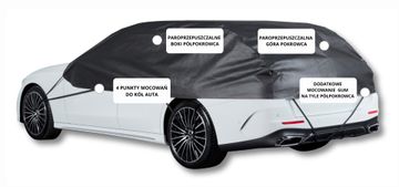 shumee Polprevleka za avtomobilski hatchback M 300 cm, klasična ponjava
