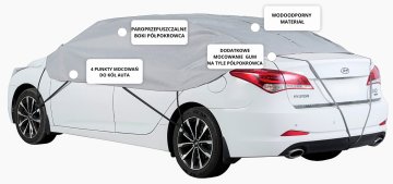 shumee Polprevleka za avtomobilsko limuzino L, ekskluzivna MEHKA ponjava