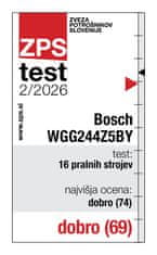 Bosch WGG244Z5BY Serie 6 pralni stroj, 9 kg, črno-bel