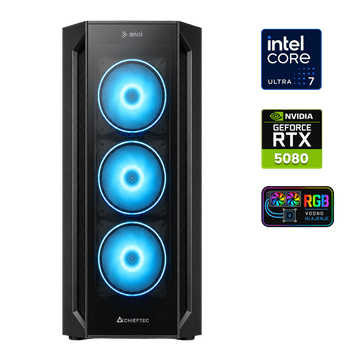 Anni Gamer Elite računalnik, Intel Core Ultra 7-265KF, 32GB, SSD2TB, RTX5080, FreeDOS