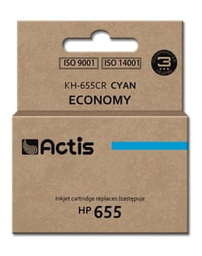 ACS Actis KH-655CR črnilo (nadomestilo za HP 655 CZ110AE; Standard; 12 ml; cian)