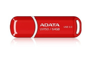 A-Data ADATA DashDrive UV150 64GB - USB ključek USB 3.2 Gen 1, rdeč