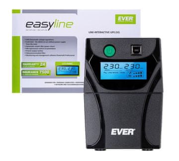 Eve EVE EASYLINE 650 AVR USB UPS, 650 VA, 360 W