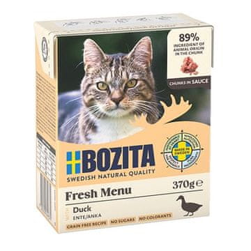 Bozita BZT Mokra hrana za mačke BOZITA Fresh Menu, račje meso v omaki, 370g