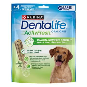 Purina PURINA Dentalife Active Fresh Large - zobni prigrizek za pse, 142 g