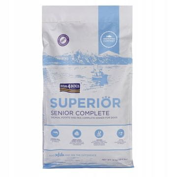 Fish4Dogs FISH4DOGS Superior Senior Medium Complete Salmon pasja hrana 12kg