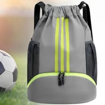 Netscroll Siv športni nahrbtnik s fluorescentnimi črtami, BACKPACK-TST.