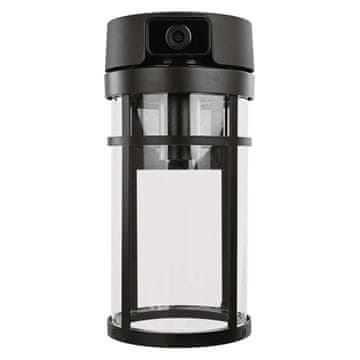 Emos GoSmart H4074 zunanja vrtljiva kamera in svetilo IP-1300 LANTERN, z WiFi, črna