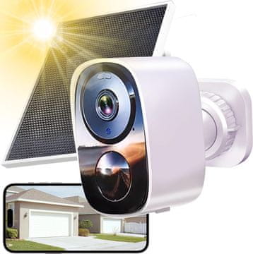 LifeSmart 3 MP 1080p solarna varnostna kamera z zaznavanjem na osnovi umetne inteligence