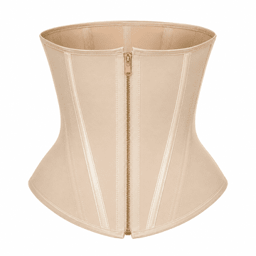 VIVVA® Kompresijski telovnik za oblikovanje trebuha in pasu, neopren, dvojna zadrga, opora za hrbet | LUXSHAPE