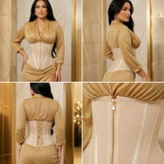 VIVVA® Kompresijski telovnik za oblikovanje trebuha in pasu, neopren, dvojna zadrga, opora za hrbet | LUXSHAPE XL