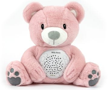 MILLY MALLY Milly Mally Plišasta igračka z projektorjem Milly Bear Pink