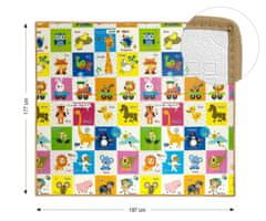 MILLY MALLY Milly Mally zložljiva penasta podlaga Play Colourful Animals T1