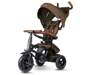 Qplay Qplay trikolesnik Rito Deluxe Rubber Brown