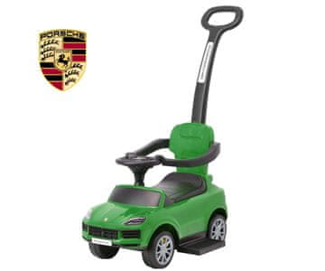 MILLY MALLY Milly Mally Avtomobilček z ročajem Porsche Cayenne, zelen