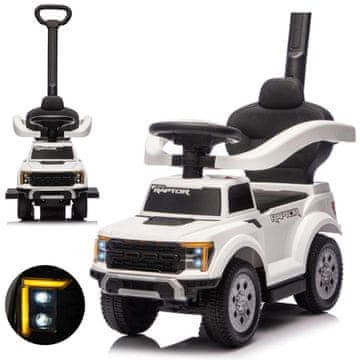 MILLY MALLY Milly Mally Avtomobilček z ročajem Ford F-150 3 v 1, bel