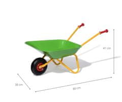 Rolly Toys Rolly Toys 271900 Kovinska samokolnica, zelena