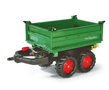 Rolly Toys Rolly Toys 122202 Prikolica Rolly – Mega Trailer, temno zelena, kolesa, 2 osi