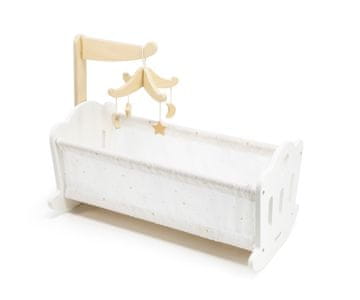 Viga Viga 44235 PolarB Lesena zibelka-posteljica za lutke