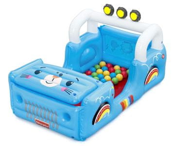 Bestway Bestway 93577 Fisher-Price Napihljiv avtomobil z žogicami 1,17 m x 76 cm x 61 cm