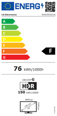 LG OLED55C61LA 4K UHD televizor, OLED, evo AI C6, webOS
