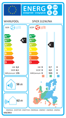Whirpool SPICR 312W stenska klimatska naprava