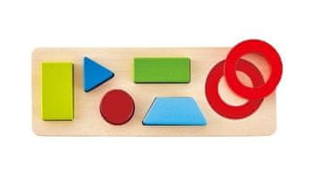 Hape sestavljanka, geometrijska, lesena