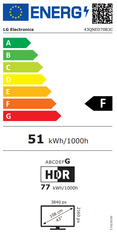 LG 43QNED70B3C 4K UHD televizor, MiniLED, QNED, webOS