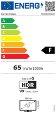 LG 55QNED70B3C 4K UHD televizor, MiniLED, QNED, webOS