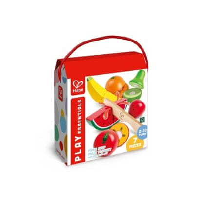 Leseni igralni set s svežim sadjem
