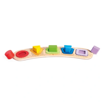 Montessori lesena senzorična sestavljanka oblik