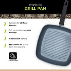 BE Living Grill ponev Delight Black 28 cm