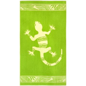 Brisača za na plažo Cosmo 90 x 170 cm, gekon - zelena