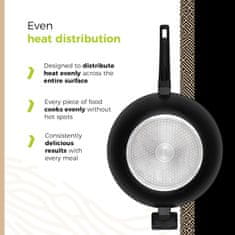 BE Living Wok ponev Delight Black 32 cm
