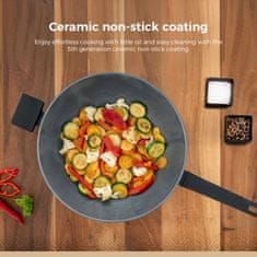 BE Living Wok ponev Delight Black 32 cm