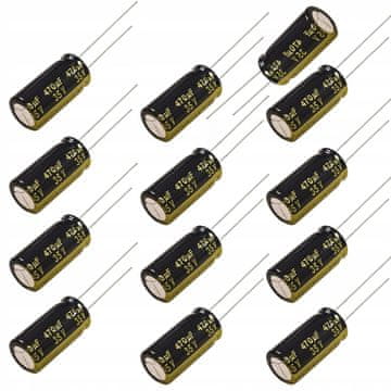 Elektrolitski kondenzator Low ESR 470uF 35V 10x17mm korak 5mm 10pcs.