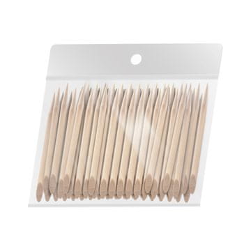OCHO NAILS Lesene palčke za obnohtno kožico 6,5 cm 100 kos.