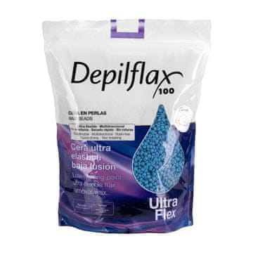 Depilflax 100 fleksibilni vosek za depilacijo z nizkim tališčem perla Ultraflex modra 1000g