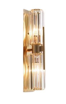 Vardena W - elegantna kristalna LED stenska svetilka Gold 50 cm