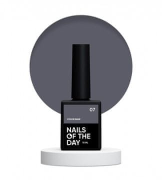 NAILSOFTHEDAY Color base 07 - grafitno siva baza za nohte, 10 ml