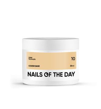 NAILSOFTHEDAY Cover base NEW 10 - prekrivna breskova hibridna podlaga, 30 ml