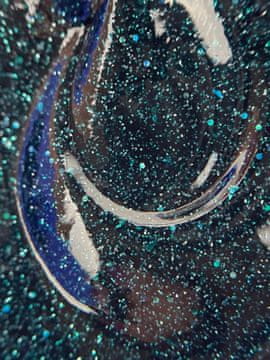 TOUCH Space gel lak 09 - zeleni odsevni hibridni lak, 9 ml