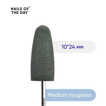 NAILSOFTHEDAY univerzalni polir za obnohtno kožico - siv okrogel 10x24 mm