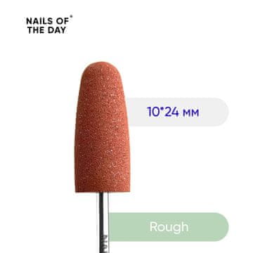 NAILSOFTHEDAY grobi polir za obnohtno kožico - rjav okrogel 10x24 mm