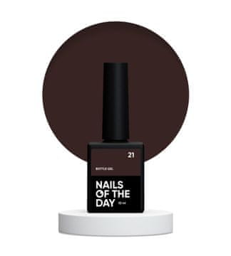 NAILSOFTHEDAY Bottle gel 21 - rjavi gel za krepitev in obnovo, 10 ml