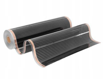 Črna srebrna infrardeča folija št. 100cm 160W/m² 1mb