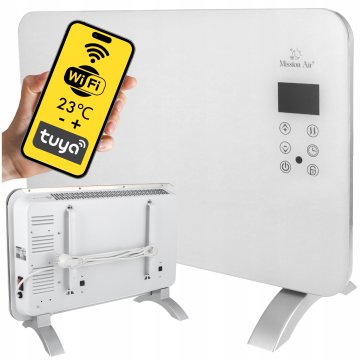 Konvektorski grelec PORTO WiFi 1000W Bela